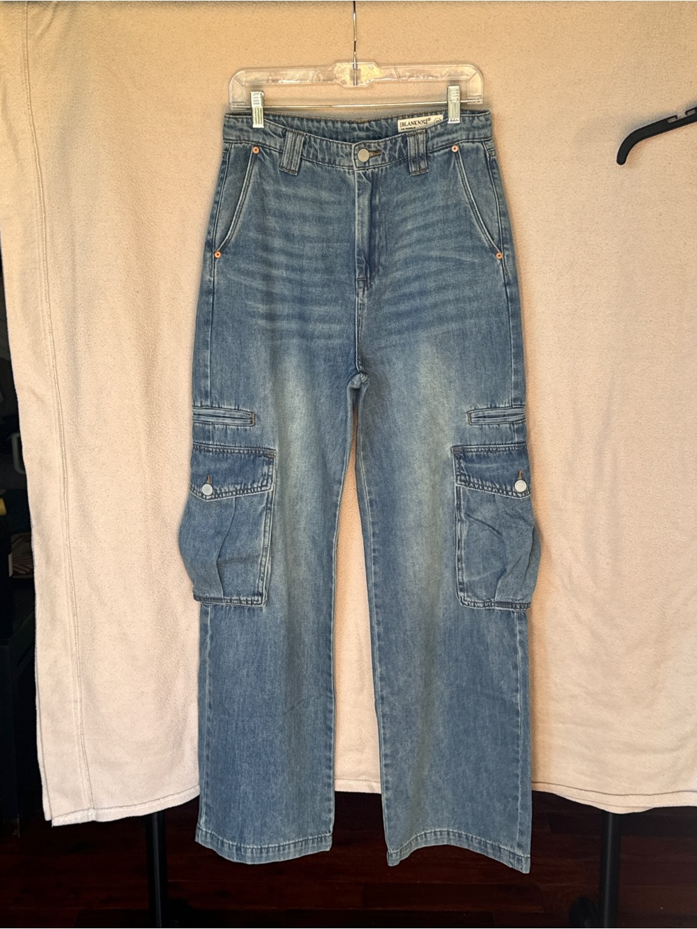 Blank NYC The Franklin - high-rise waist and cargo pockets